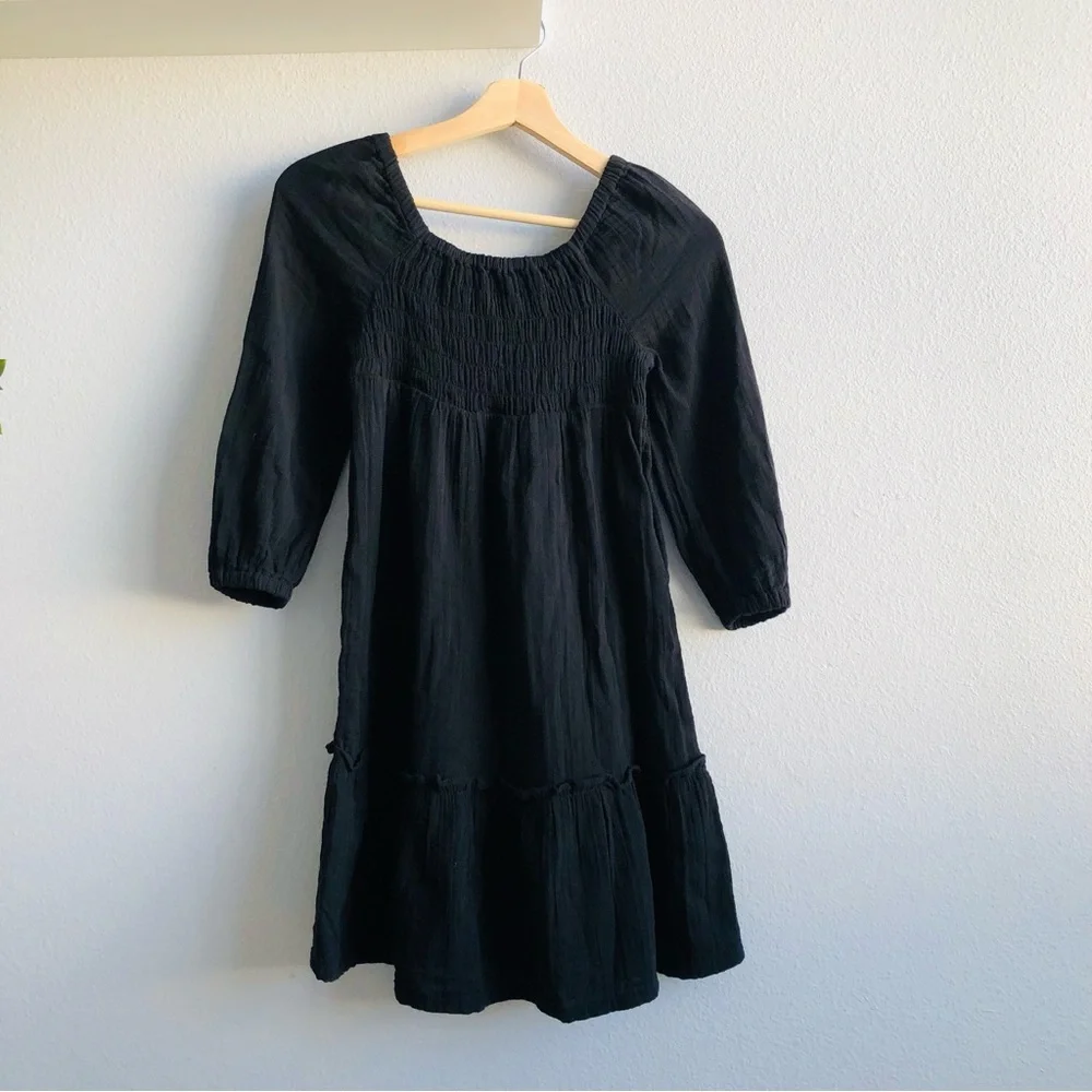 Old Navy Girls Printed Long-Sleeve Double-Weave Fit and Flare Dress for kids 10
